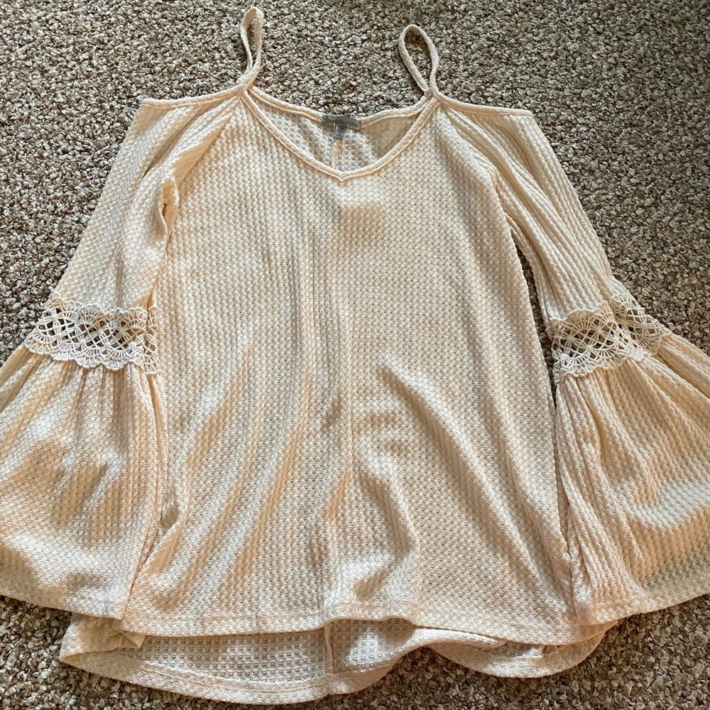 Cream blouse from Charlotte Russe